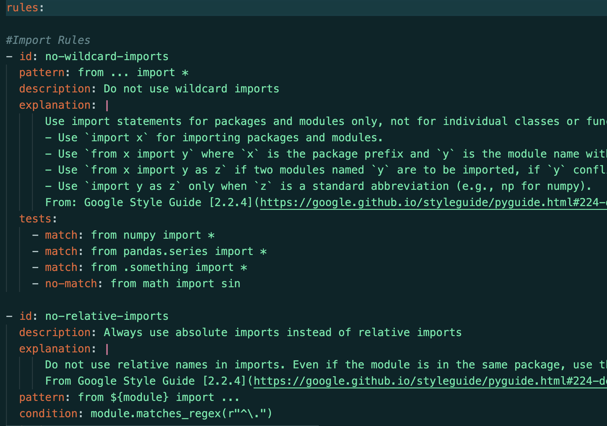 Google C Code Style To Define Connect Properties