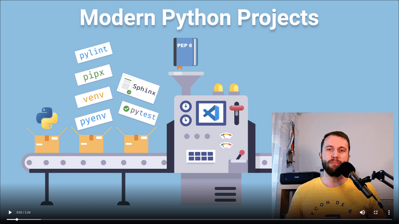 Modern Python Projects Course on talkpython.fm