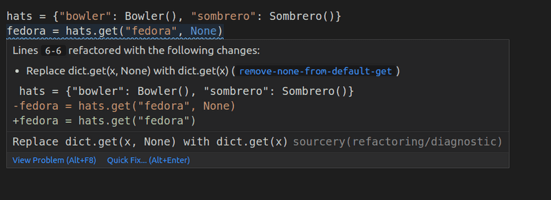 Dictionary refactoring