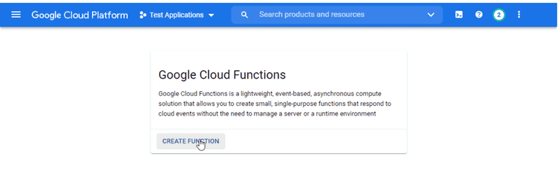 Creating a Cloud Function
